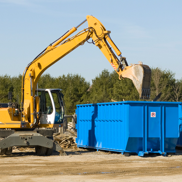 what size residential dumpster rentals are available in Graysville IN